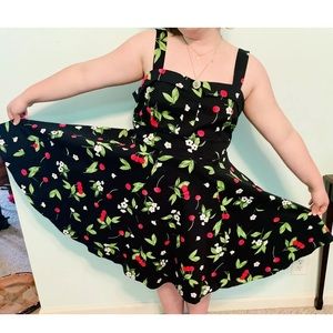Women’s Plus Size vintage pinup girl dress